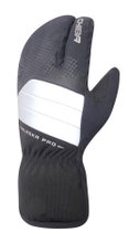 Chiba Winter-Fahrradhandschuhe Alaska Pro (Oberhand aus winddichtem Softshell und Stretch-Fabric) schwarz - 1 Paar